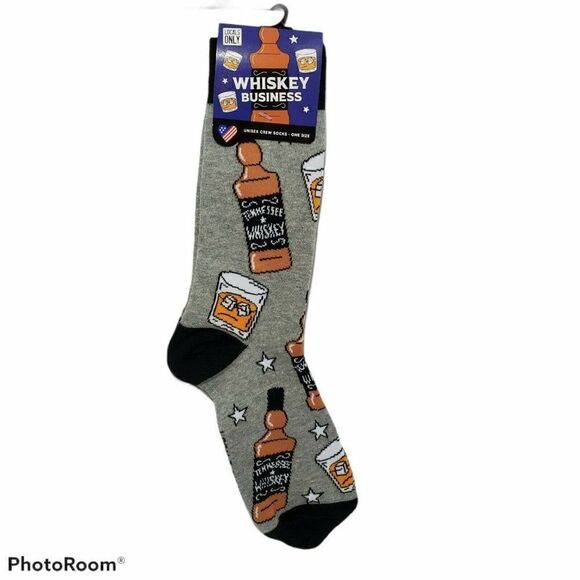 Locals Only Crew Socks Tennessee Whiskey Business - Picture 1 of 9